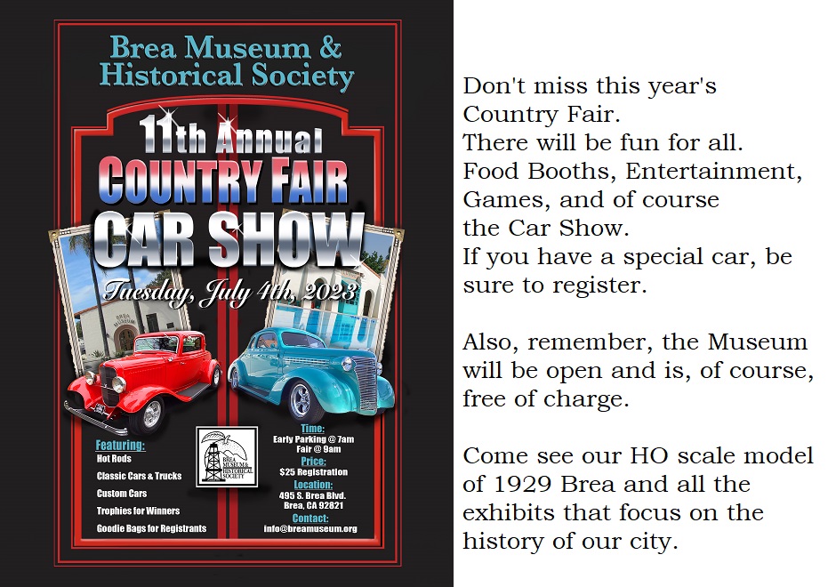 Country Fair 2023 Brea Museum & Historical Society